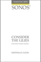 Consider the Lilies SSATTB choral sheet music cover